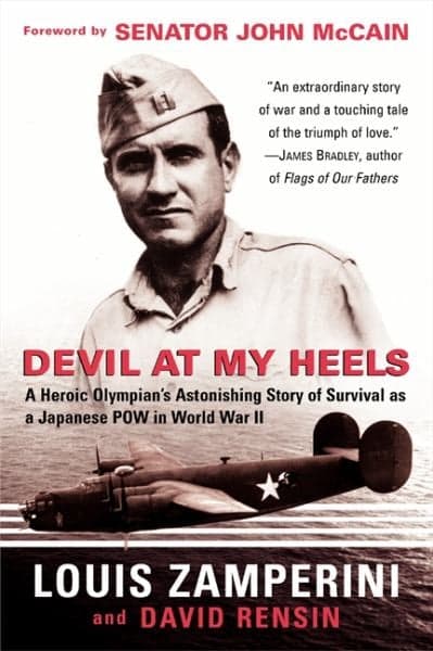 Cover of Devil at My Heels: A Heroic Olympian's Astonishing Story of Survival as a Japanese POW in World War II