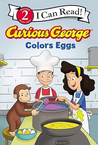 Cover of Curious George Colors Eggs (I Can Read, Level 2)