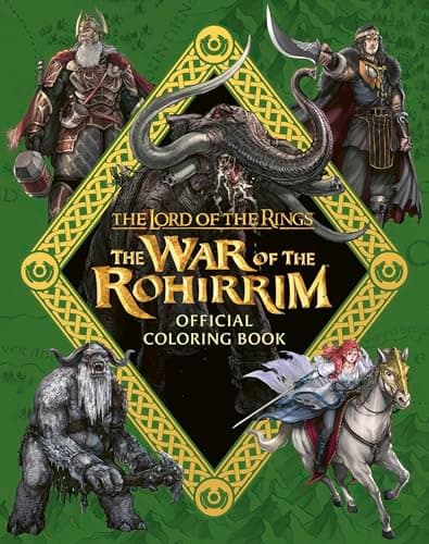 Cover of The Lord of the Rings: The War of the Rohirrim Official Coloring Book