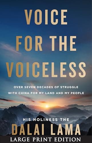 Cover of Voice for the Voiceless: Over Seven Decades of Struggle With China for My Land and My People (Large Print)