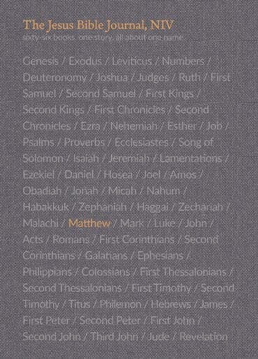 Cover of NIV, The Jesus Bible Journal: Matthew