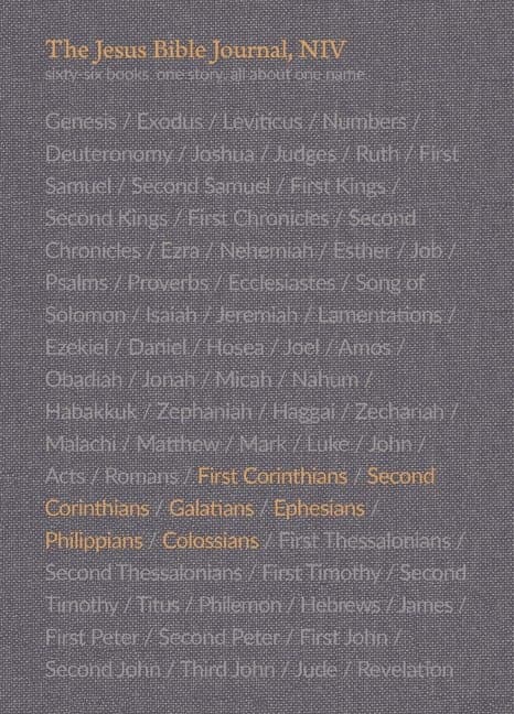 Cover of NIV, The Jesus Bible Journal: 1 Corinthians - Colossians,