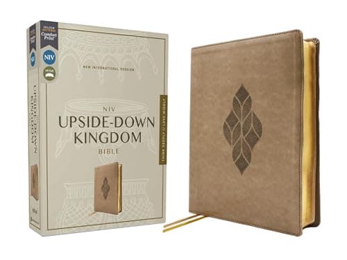 Cover of NIV, Upside-Down Kingdom Bible (Tan Leathersoft)
