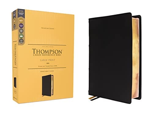 Cover of KJV, Large Print Thompson Chain-Reference Bible (Revised and Updated, Black Genuine Leather)