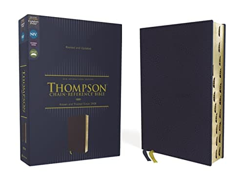 Cover of NIV, Thompson Chain-Reference Bible (Thumb-Indexed, Revised and Updated, Navy, Leathersoft)
