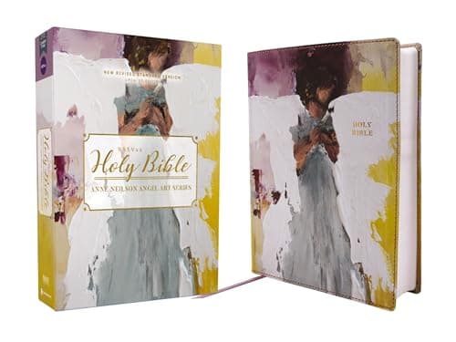 Cover of NRSVue, Holy Bible, Anne Neilson Angel Art Series (Multi-Purple Leathersoft)