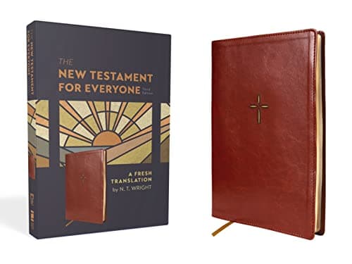 Cover of The New Testament for Everyone: A Fresh Translation (Brown Leathersoft, Third Edition)