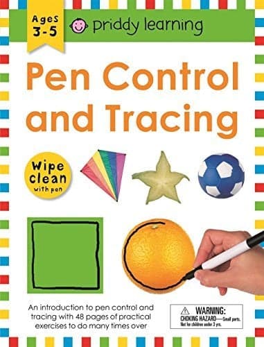 Cover of Pen Control and Tracing Wipe Clean Workbook With Pen (Priddy Learning)