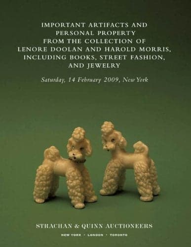 Cover of Important Artifacts and Personal Property from the Collection of Lenore Doolan and Harold Morris, Including Books, Street Fashion, and Jewelry