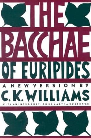 Cover of The Bacchae of Euripides: A New Version