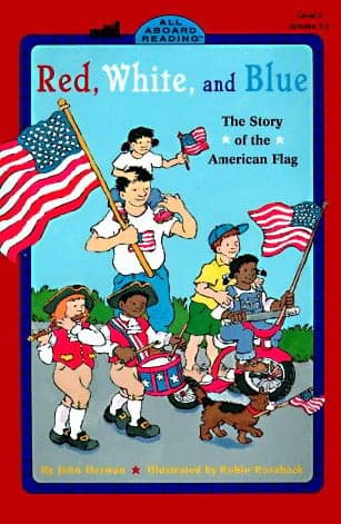 Cover of Red, White, and Blue (All Aboard Reading, Station Stop 2)