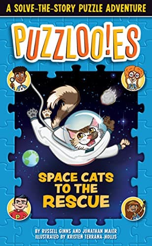 Cover of Space Cats to the Rescue: A Solve-the-Story Puzzle Adventure (Puzzlooies)