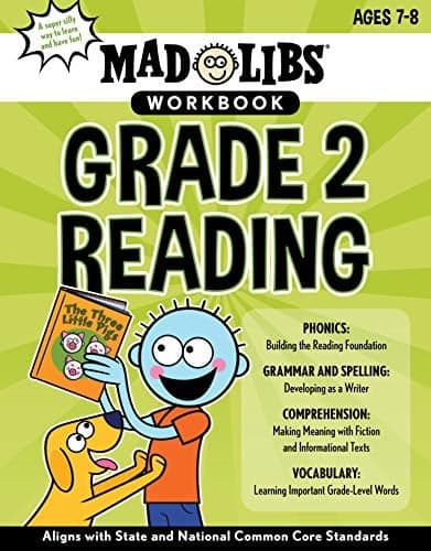 Cover of Mad Libs Workbook: Grade 2 Reading (Mad Libs Workbooks)