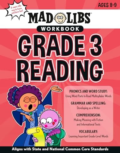 Cover of Mad Libs Reading Workbook (Grade 3)