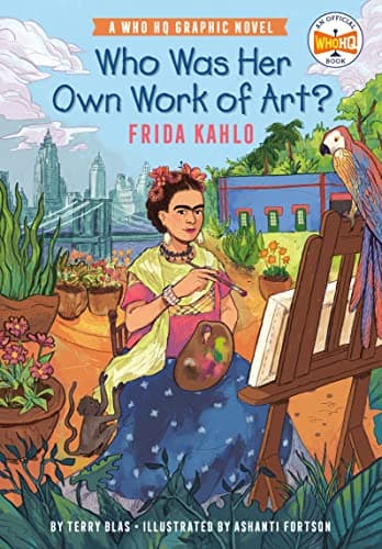 Cover of Who Was Her Own Work of Art? Frida Kahlo (WhoHQ Graphic Novel)
