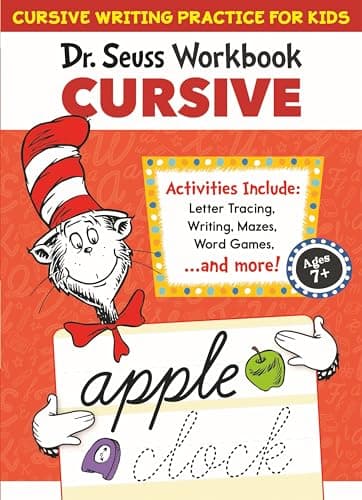 Cover of Dr. Seuss Cursive Workbook: Beginner Cursive Handwriting for Kids