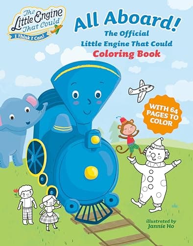 Cover of All Aboard! The Official Little Engine That Could Coloring Book