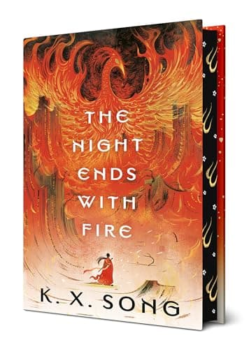 Cover of The Night Ends With Fire (The Dragon Spirit Duology, Bk. 1)