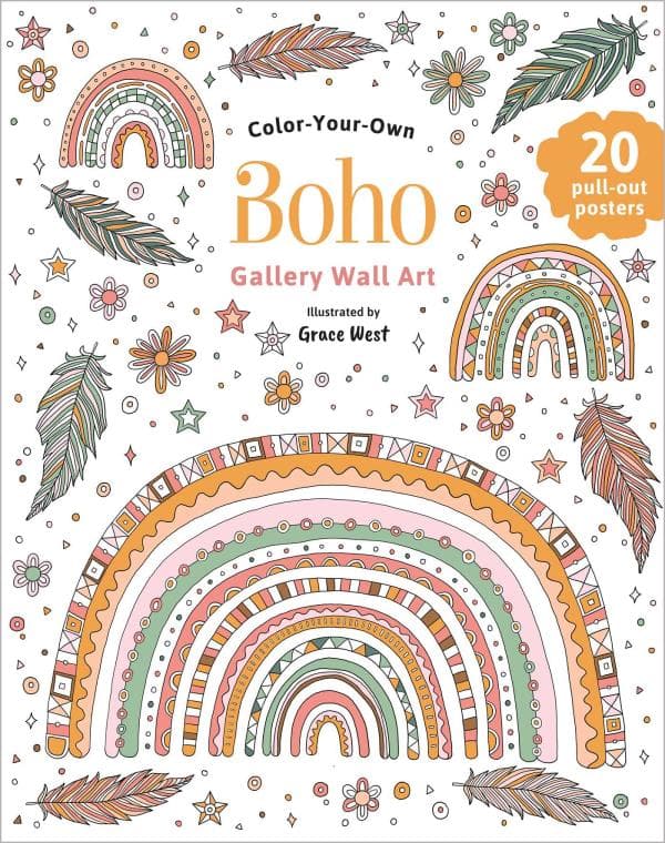 Cover of Boho (Color-Your-Own Gallery Wall Art)