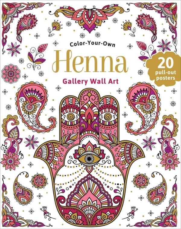 Cover of Henna (Color-Your-Own Gallery Wall Art)