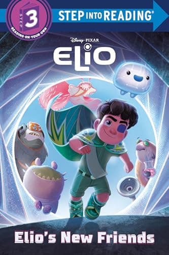 Cover of Elio's New Friends (Disney/Pixar, Step Into Reading, Step 3)