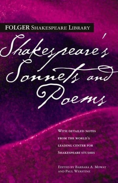 Cover of Shakespeare's Sonnets and Poems (Folger Shakespeare Library)