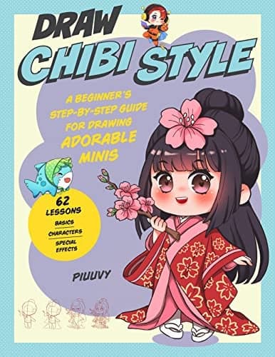 Cover of Draw Chibi Style: A Beginner's Step-by-Step Guide for Drawing Adorable Minis