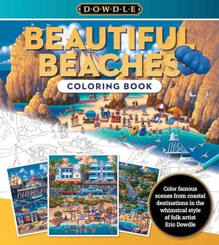 Cover of Beautiful Beaches Coloring Book (Dowdle Coloring Books)