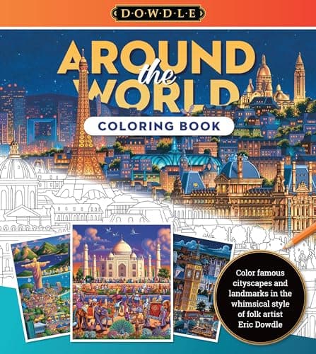 Cover of Around the World Coloring Book (Dowdle Coloring Books)