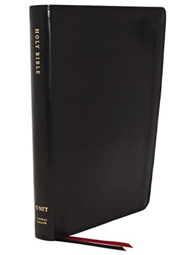 Cover of NET Bible Thinline Holy Bible (Thumb Indexed, Black Leathersoft)