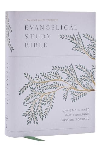 Cover of Evangelical Study Bible: Christ-Centered. Faith-Building. Mission-Focused. (NKJV, Hardcover, Large Comfort Print)