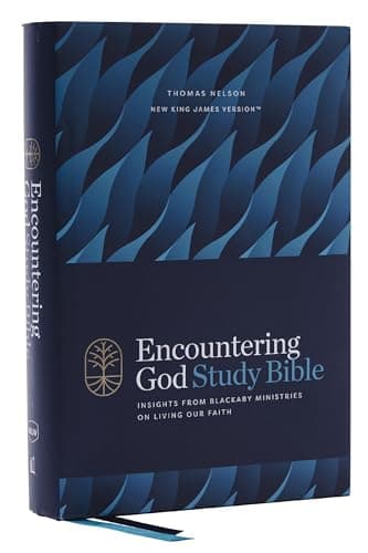 Cover of NKJV, Encountering God Study Bible: Insights From Blackaby Ministries on Living Our Faith (#4652 - Hardcover)