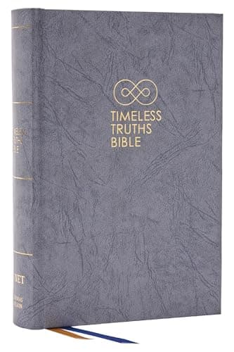 Cover of NET, Timeless Truths Bible (#8992 - Gray Hardcover)