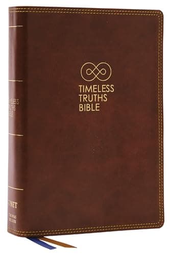 Cover of NET, Timeless Truths Bible (#8993BRN, Brown, Leathersoft)