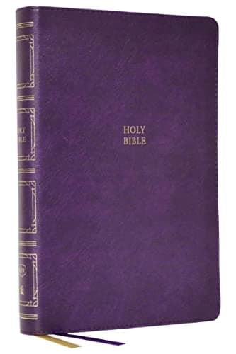 Cover of KJV, Paragraph-Style Large Print Thinline Bible (Thumb Indexed, #3093PUR - Purple leathersoft)