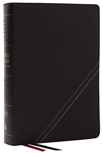 Cover of NKJV, Word Study Reference Bible (Thumb Indexed, #9915BK - Black Bonded Leather)