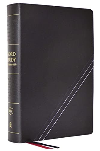 Cover of KJV, Word Study Reference Bible (Thumb-Indexed, #8915BK - Black Bonded Leather)