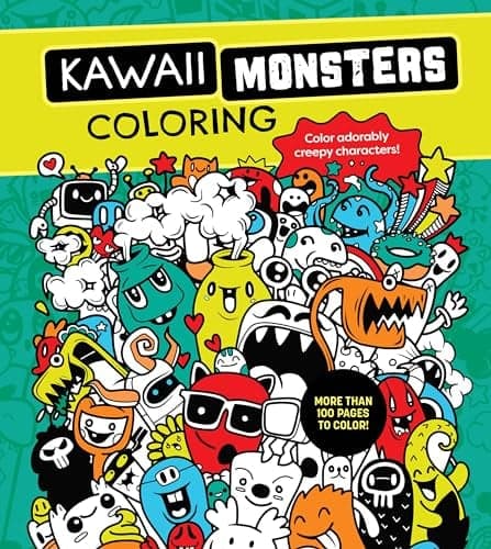Cover of Kawaii Monsters Coloring Book: Color Adorably Creepy Characters