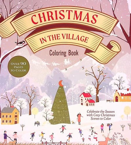 Cover of Christmas in the Village Coloring Book