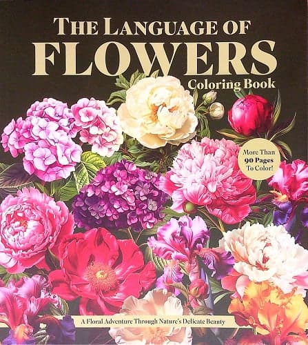 Cover of The Language of Flowers Coloring Book