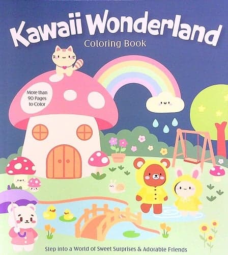 Cover of Kawaii Wonderland Coloring Book