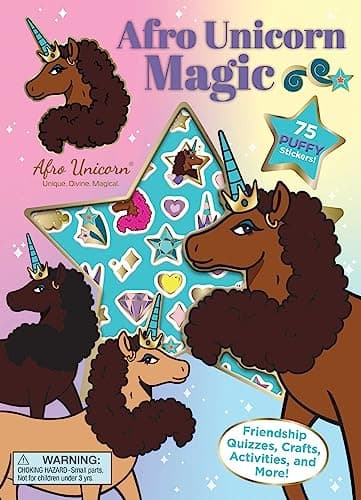 Cover of Afro Unicorn Magic (Puffy Stickers)