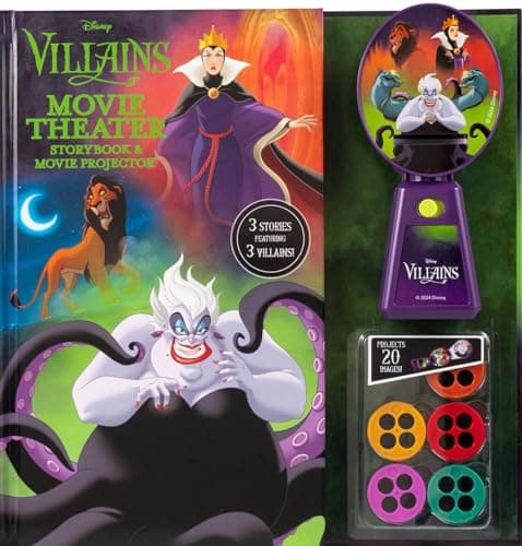 Cover of Disney Villains Movie Theater Storybook & Movie Projector