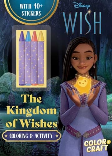 Cover of The Kingdom of Wishes Coloring & Activity Book (Disney Wish)