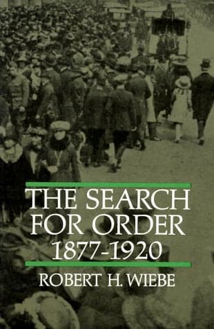 Cover of The Search for Order 1877-1920