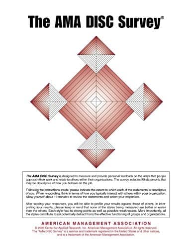 Cover of AMA DISC Survey