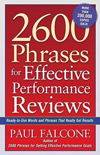 Cover of 2600 Phrases for Effective Performance Reviews: Ready-to-Use Words and Phrases That Really Get Results