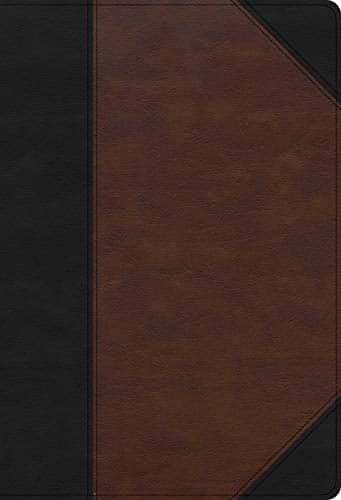 Cover of CSB, Super Giant Print Reference Bible (Black/Brown LeatherTouch)
