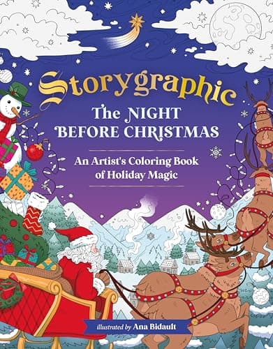 Cover of The Night Before Christmas: An Artist’s Coloring Book of Holiday Magic (Storygraphic)