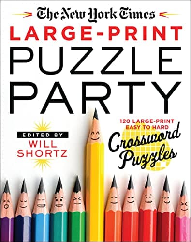 Cover of New York Times Large-Print Puzzle Party: 120 Large-Print Easy to Hard Crossword Puzzles